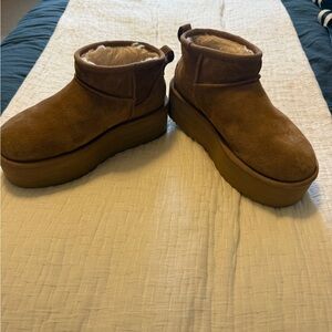 UGG Tan Suede Kids Boots